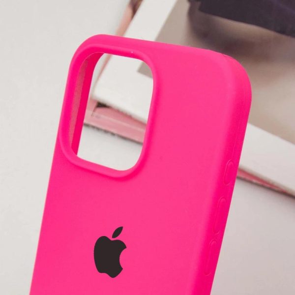 Чохол для iPhone 14 Pro сіліконовий Case Full Protective рожевий - Зображення 4
