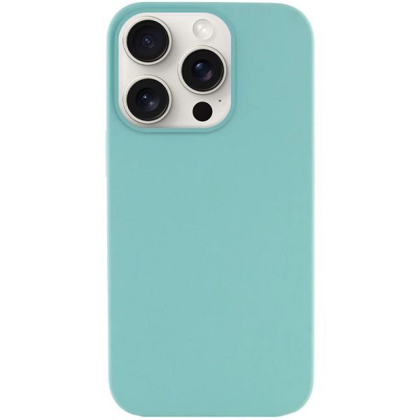 Чохол для iPhone 15 Pro сіліконовий Case Full Protective бірюзовий