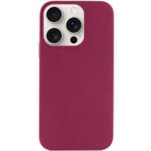 Чохол для iPhone 15 Pro сіліконовий Case Full Protective бордовий