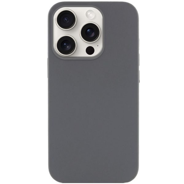 Чохол для iPhone 15 Pro сіліконовий Case Full Protective сірий