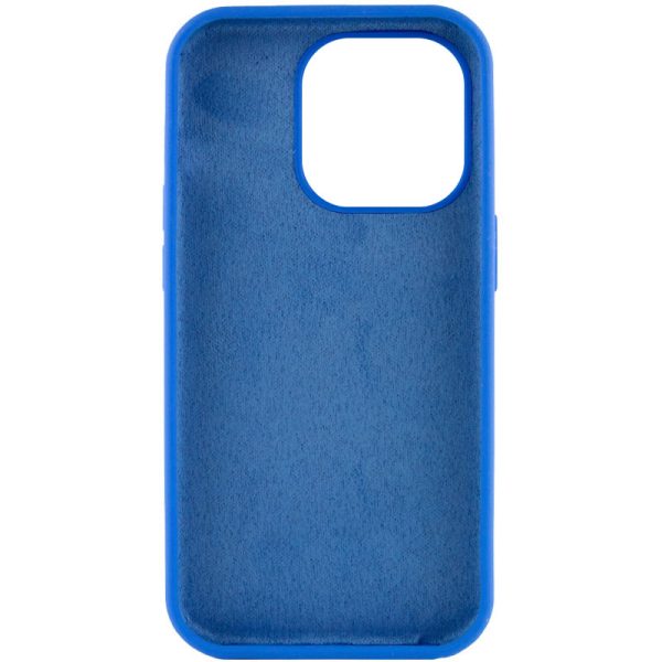 Чохол для iPhone 15 Pro сіліконовий Case Full Protective синій - Зображення 4