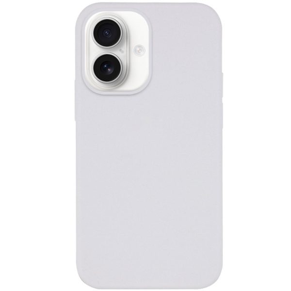 Чохол для iPhone 16 сіліконовий Case Full Protective білий