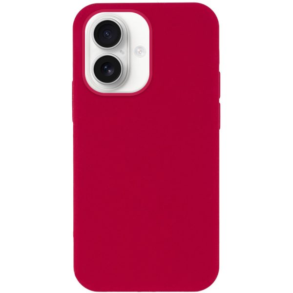 Чохол для iPhone 16 сіліконовий Case Full Protective червоний