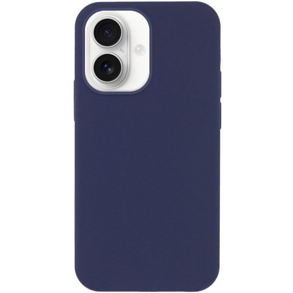 Чохол для iPhone 16 сіліконовий Case Full Protective темно-синій