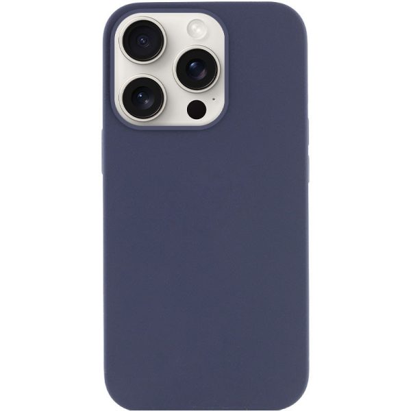 Чохол для iPhone 16 Pro сіліконовий Case Full Protective темно-синій