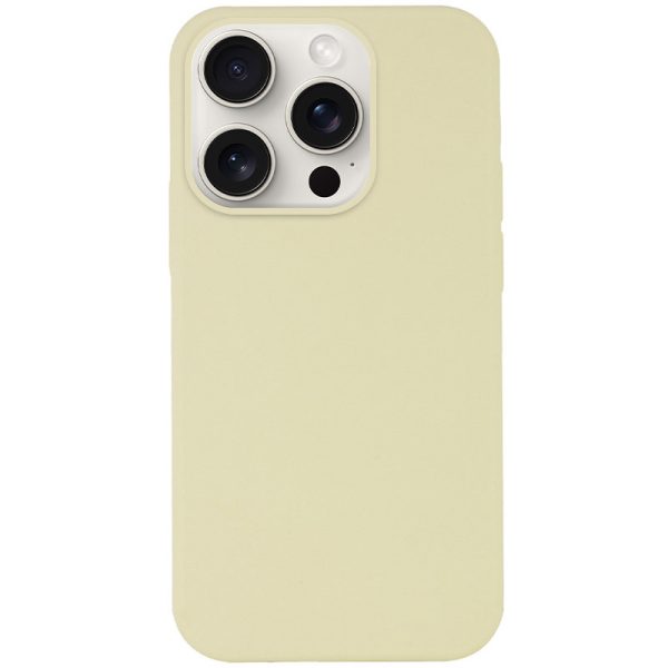 Чохол для iPhone 16 Pro сіліконовий Case Full Protective жовтий