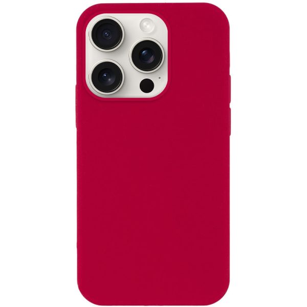 Чохол для iPhone 16 Pro Max сіліконовий Case Full Protective червоний