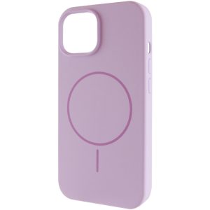 Чохол для iPhone 14 з MagSafe сіліконовий Case Full Protective бузковий