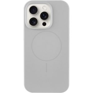Чохол для iPhone 15 Pro з MagSafe сіліконовий Case Full Protective сірий