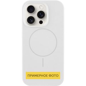 Чохол для iPhone 16 з MagSafe сіліконовий Case Full Protective білий