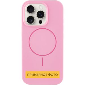 Чохол для iPhone 16 з MagSafe сіліконовий Case Full Protective рожевий