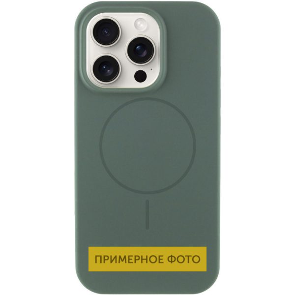 Чохол для iPhone 16 з MagSafe сіліконовий Case Full Protective зелений
