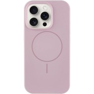 Чохол для iPhone 16 Pro з MagSafe сіліконовий Case Full Protective рожевий