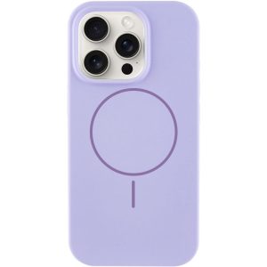 Чохол для iPhone 16 Pro з MagSafe сіліконовий Case Full Protective бузковий