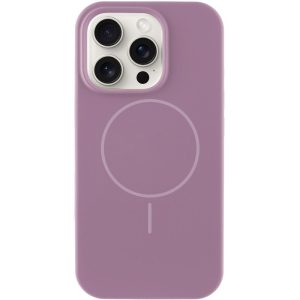 Чохол для iPhone 16 Pro Max з MagSafe сіліконовий Case Full Protective ліловий