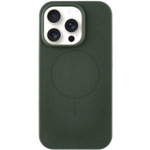 Чохол для iPhone 16 Pro Max з MagSafe сіліконовий Case Full Protective зелений