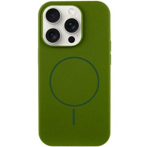Чохол для iPhone 16 Pro Max з MagSafe сіліконовий Case Full Protective зелений