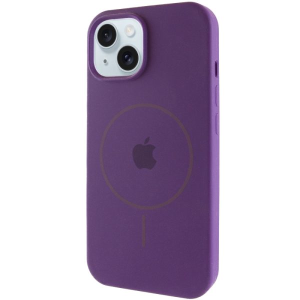 Чохол для iPhone 14 з MagSafe сіліконовий Case Full Protective фіолетовий
