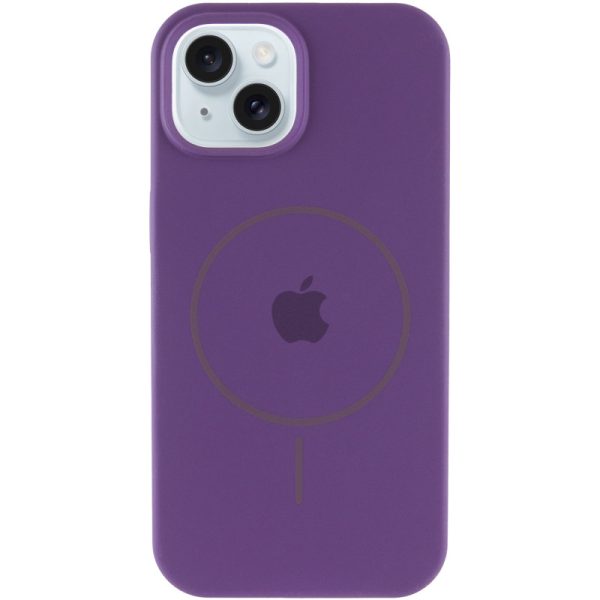 Чохол для iPhone 14 з MagSafe сіліконовий Case Full Protective фіолетовий - Зображення 2