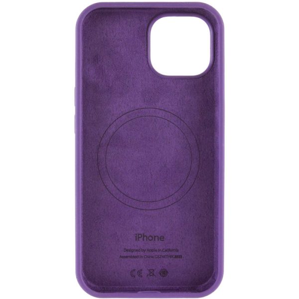 Чохол для iPhone 14 з MagSafe сіліконовий Case Full Protective фіолетовий - Зображення 3