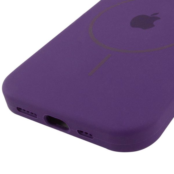 Чохол для iPhone 14 з MagSafe сіліконовий Case Full Protective фіолетовий - Зображення 5