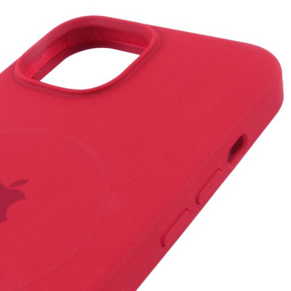 Чохол для iPhone 14 з MagSafe сіліконовий Case Full Protective червоний - Зображення 4