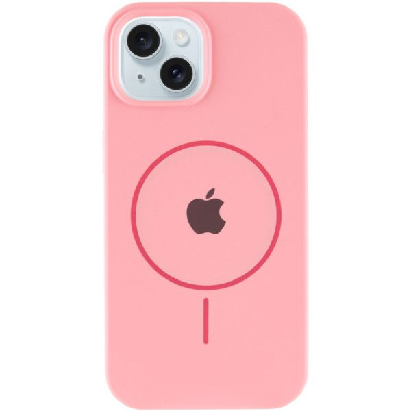 Чохол для iPhone 14 з MagSafe сіліконовий Case Full Protective рожевий - Зображення 2