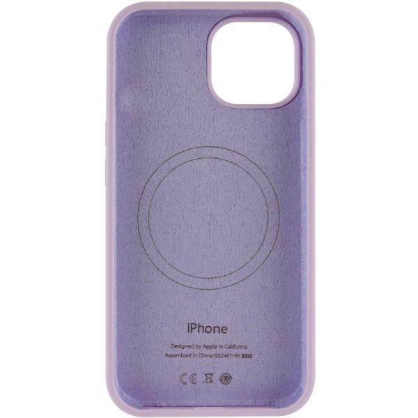 Чохол для iPhone 14 з MagSafe сіліконовий Case Full Protective бузковий - Зображення 3
