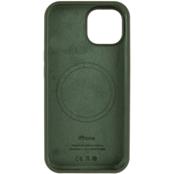 Чохол для iPhone 14 з MagSafe сіліконовий Case Full Protective зелений - Зображення 3