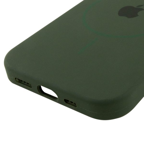 Чохол для iPhone 14 з MagSafe сіліконовий Case Full Protective зелений - Зображення 5