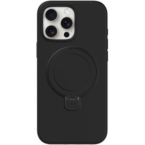 Чохол для iPhone 14 Pro з кільцем сіліконовий Case Full Protective чорний