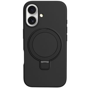Чохол для iPhone 16 з кільцем сіліконовий Case Full Protective чорний
