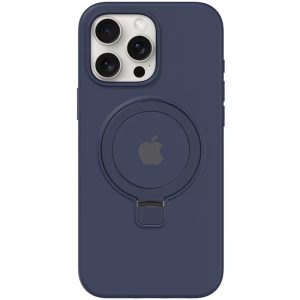 Чохол для iPhone 12 Pro з кільцем сіліконовий Case Full Protective блакитний