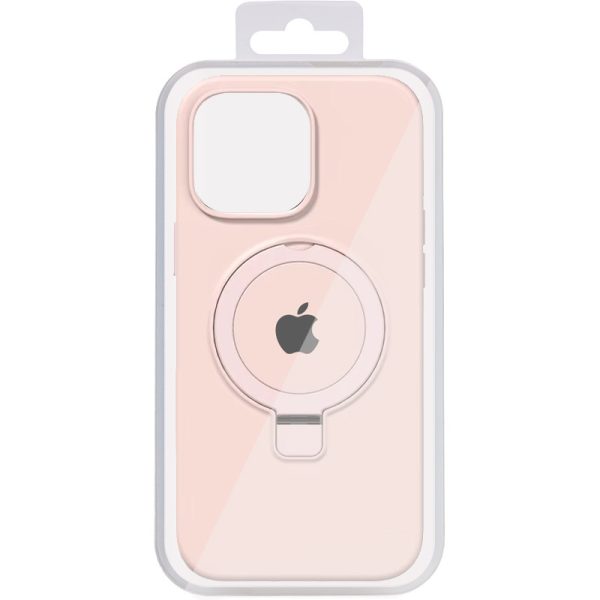 Чохол для iPhone 12 Pro з кільцем сіліконовий Case Full Protective рожевий - Зображення 2