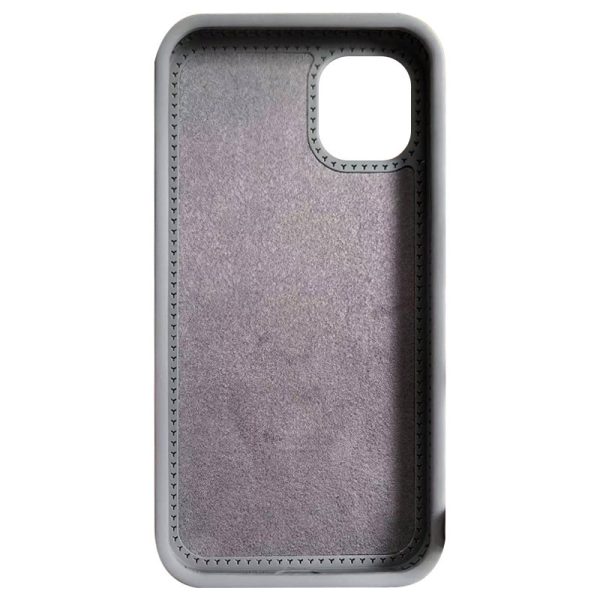 Чохол для iPhone 13 Pro з кільцем сіліконовий Case Full Protective сірий - Зображення 2