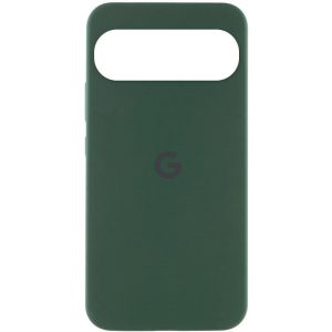 Чохол для Google Pixel 9 Pro XL з logo сіліконовий Cover Lakshmi зелений