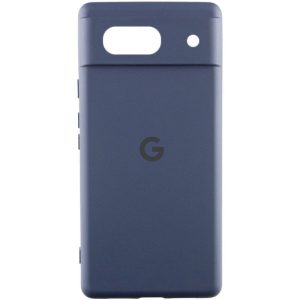Чохол для Google Pixel 7 з logo сіліконовий Cover Lakshmi Full Camera синій