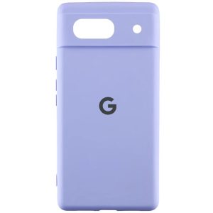 Чохол для Google Pixel 7 з logo сіліконовий Cover Lakshmi Full Camera бузковий