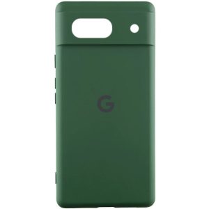 Чохол для Google Pixel 7 з logo сіліконовий Cover Lakshmi Full Camera зелений