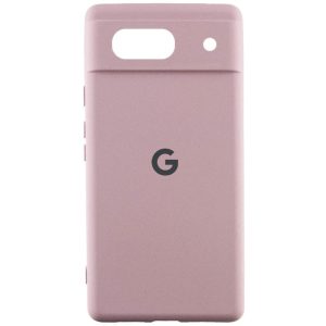 Чохол для Google Pixel 7a з logo сіліконовий Cover Lakshmi Full Camera рожевий