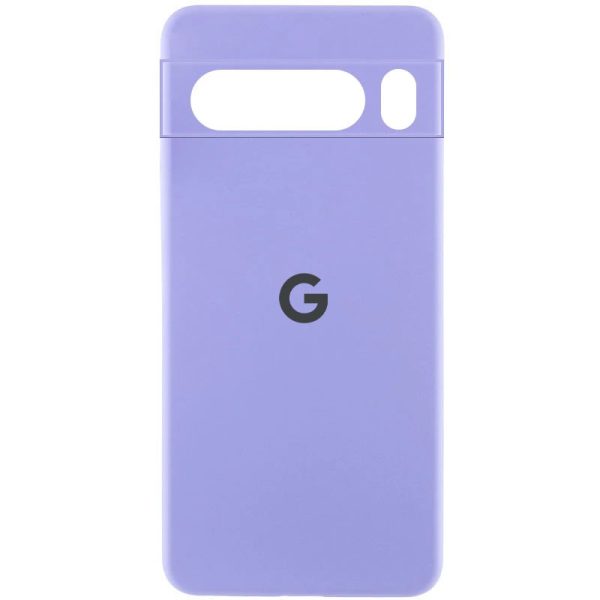 Чохол для Google Pixel 8 Pro з logo сіліконовий Cover Lakshmi Full Camera бузковий