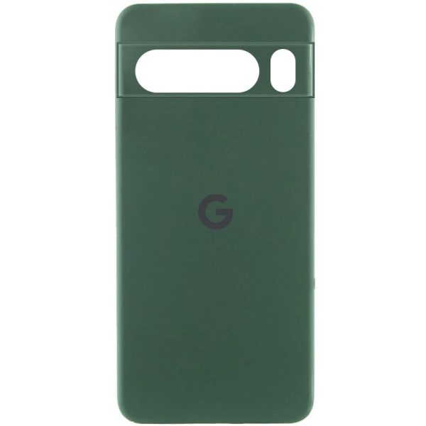 Чохол для Google Pixel 8 Pro з logo сіліконовий Cover Lakshmi Full Camera зелений
