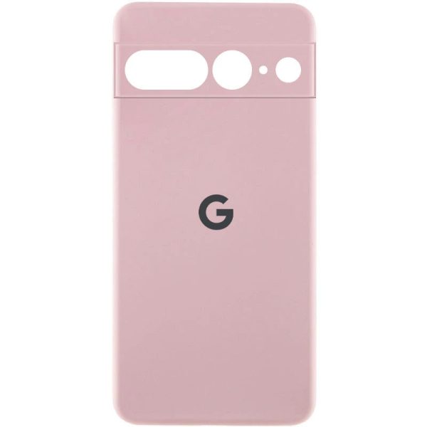 Чохол для Google Pixel 8 з logo сіліконовий Cover Lakshmi Full Camera рожевий