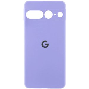 Чохол для Google Pixel 8 з logo сіліконовий Cover Lakshmi Full Camera бузковий