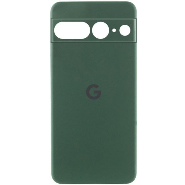Чохол для Google Pixel 8 з logo сіліконовий Cover Lakshmi Full Camera зелений