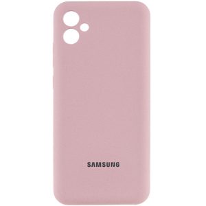 Чохол для Samsung Galaxy A05 з logo сіліконовий Cover Lakshmi Full Camera рожевий