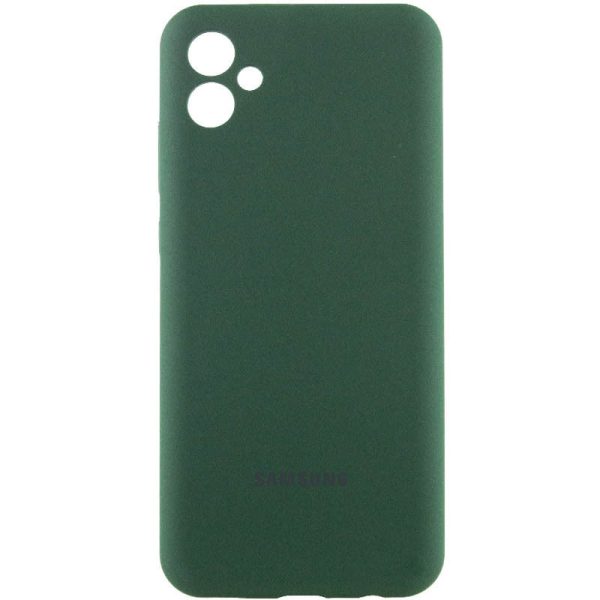 Чохол для Samsung Galaxy A05 з logo сіліконовий Cover Lakshmi Full Camera зелений
