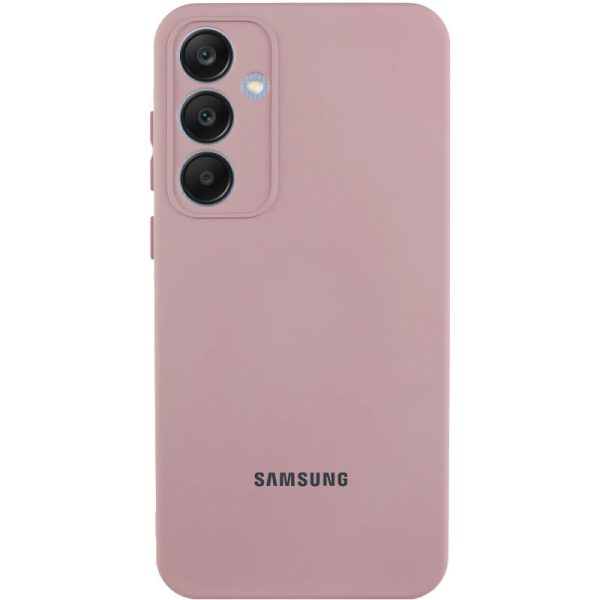 Чохол для Samsung Galaxy S25 з logo сіліконовий Cover Lakshmi Full Camera рожевий