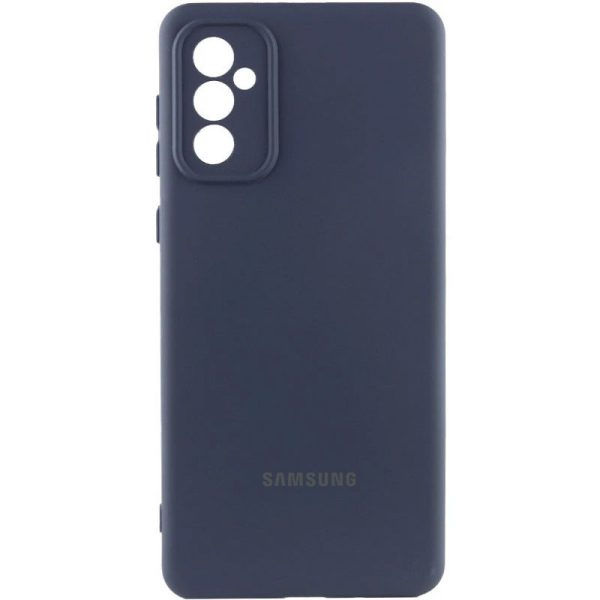 Чохол для Samsung Galaxy S25 з logo сіліконовий Cover Lakshmi Full Camera синій