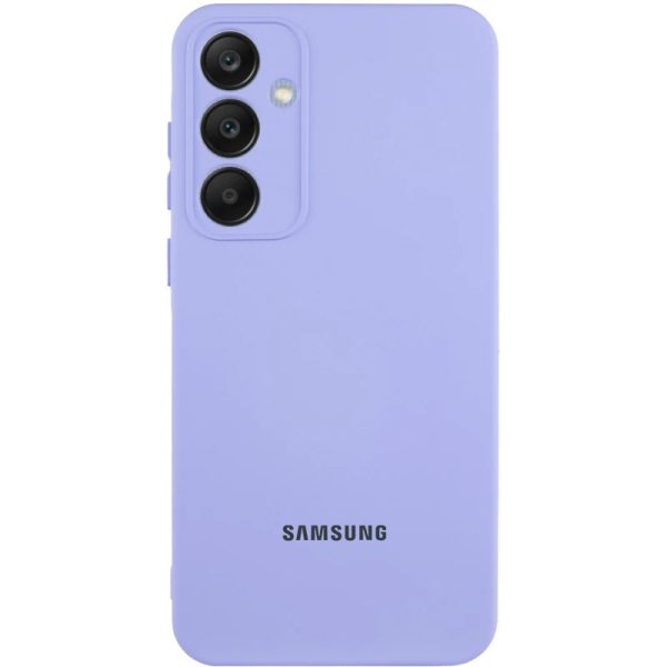 Чохол для Samsung Galaxy S25 з logo сіліконовий Cover Lakshmi Full Camera бузковий